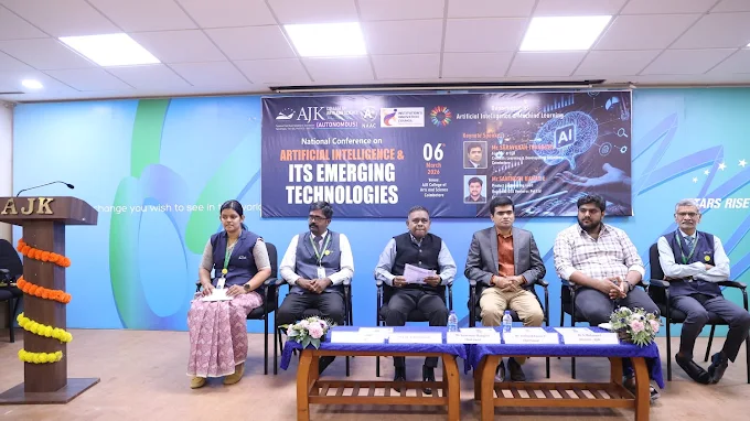 Professionals participating in an artificial intelligence conference panel