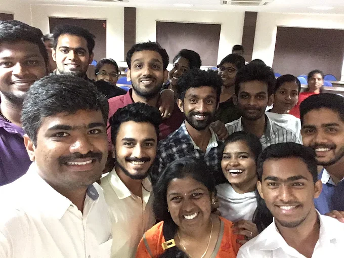 Participants and facilitator together after a learning session